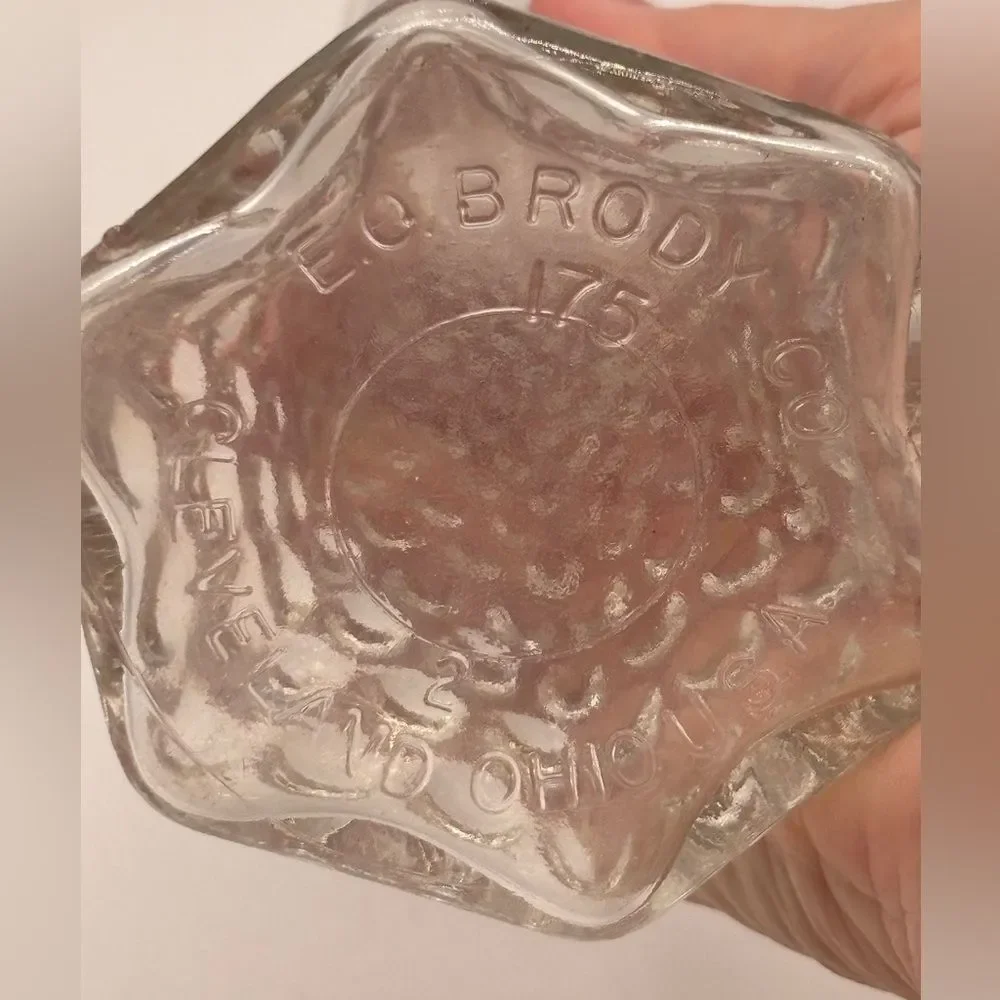E.O. Brody Co. Hobnail Bud Vase 175 Clear Pressed Glass 6